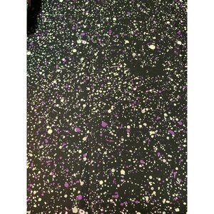 Half Yard Black & Purple Speckled Cotton Fabric 42" Wide Designed For Joann
